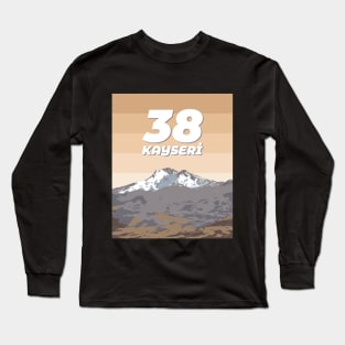 Kayseri 38 | Erciyes | Türkiye şehir No.38 Long Sleeve T-Shirt